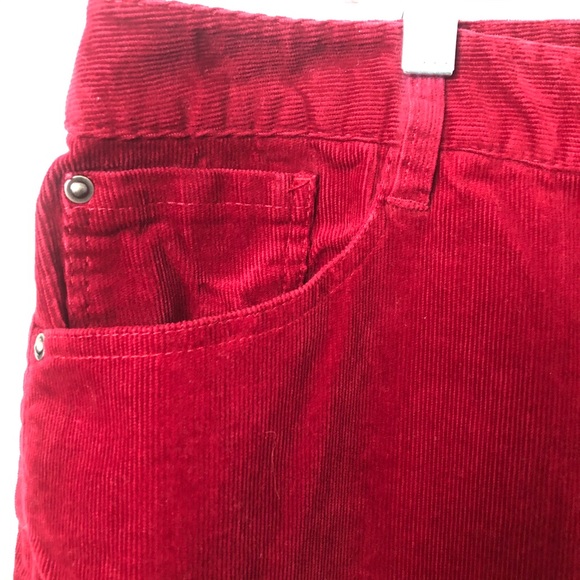 CJ Banks Red Corduroy Pants 22W - Picture 4 of 11